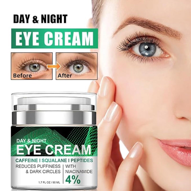 gcdat Caffeine Eye Cream, Anti-Wrinkle Eye Cream with Airless Pump, Reduces Fine Lines, Puffiness & Dark Circles with Caffeine, Squalane, Peptides and 4% Niacinamide, 1.7 Fl. Oz, Hydrating for Dry Skin - Image 3